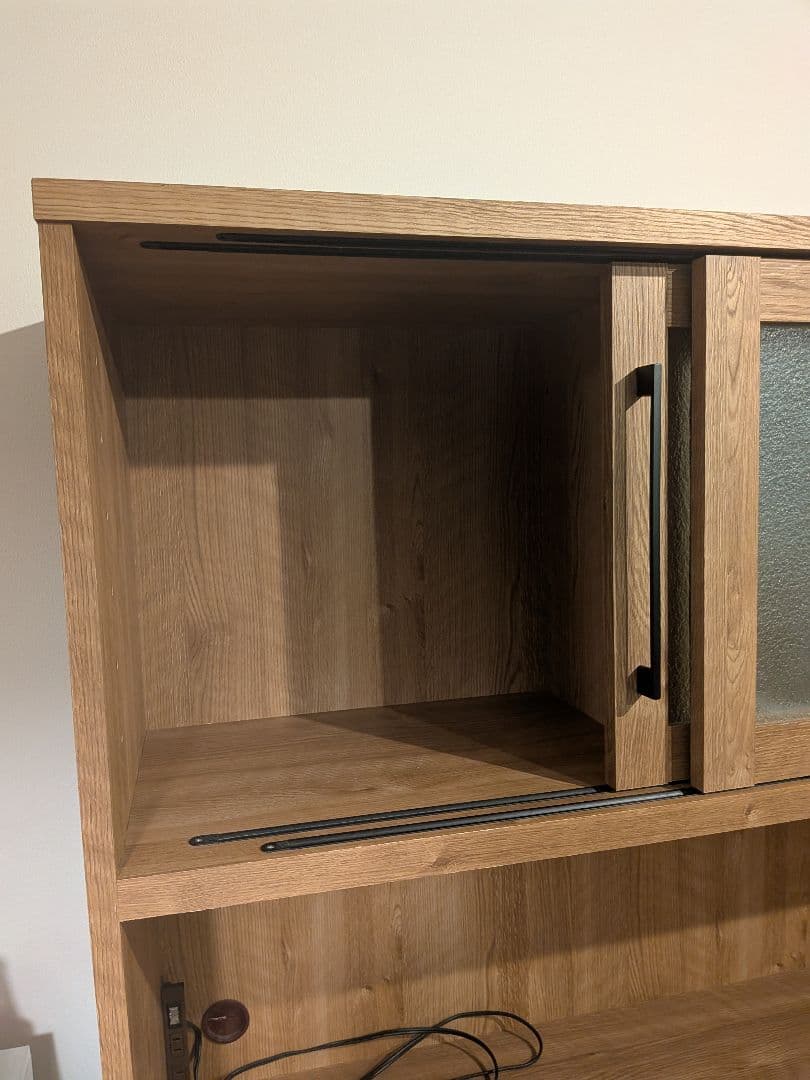 【専用】食器棚　大川家具　木製　幅105cm　奥行45cm　高さ185cm