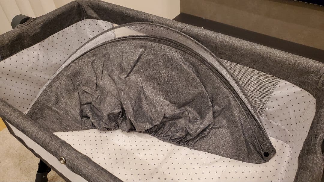 ORi　ベビーベッド 折りたたみ キャスター ミニ