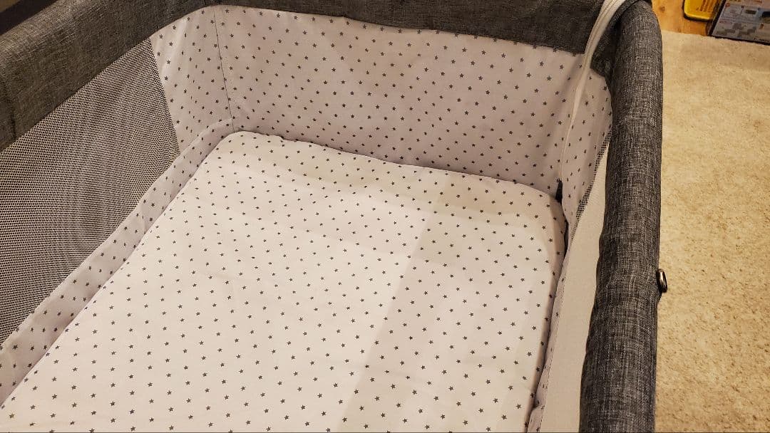 ORi　ベビーベッド 折りたたみ キャスター ミニ