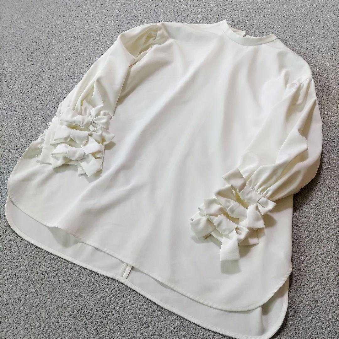 yori shirocon ヨリ シロコン ブラウス リボン 36 改良品 白