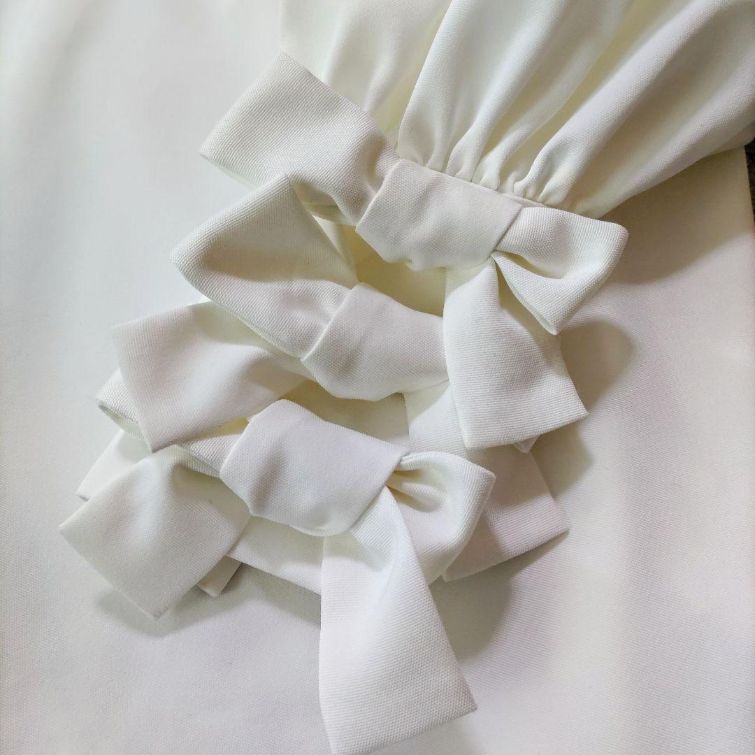 yori shirocon ヨリ シロコン ブラウス リボン 36 改良品 白