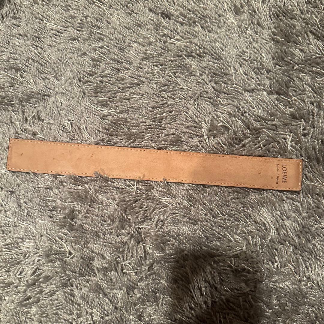 LOEWE レザー バングル 黒