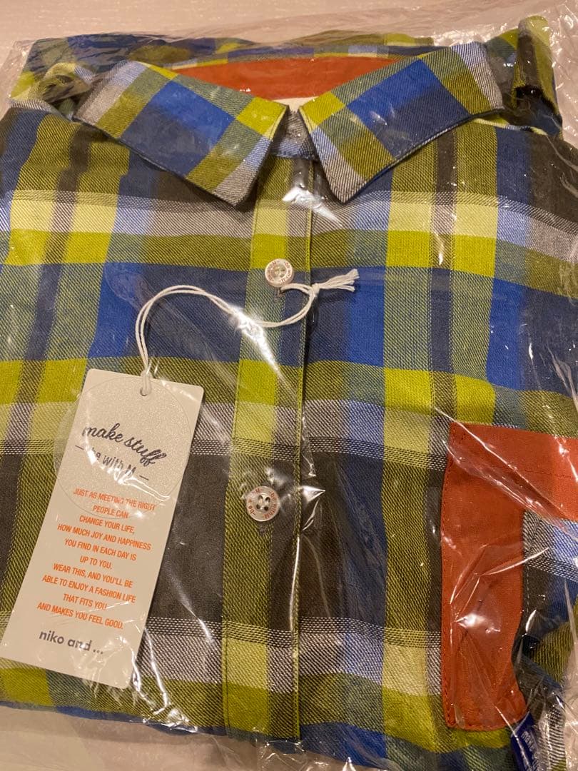 niko and... チェック柄長袖シャツ