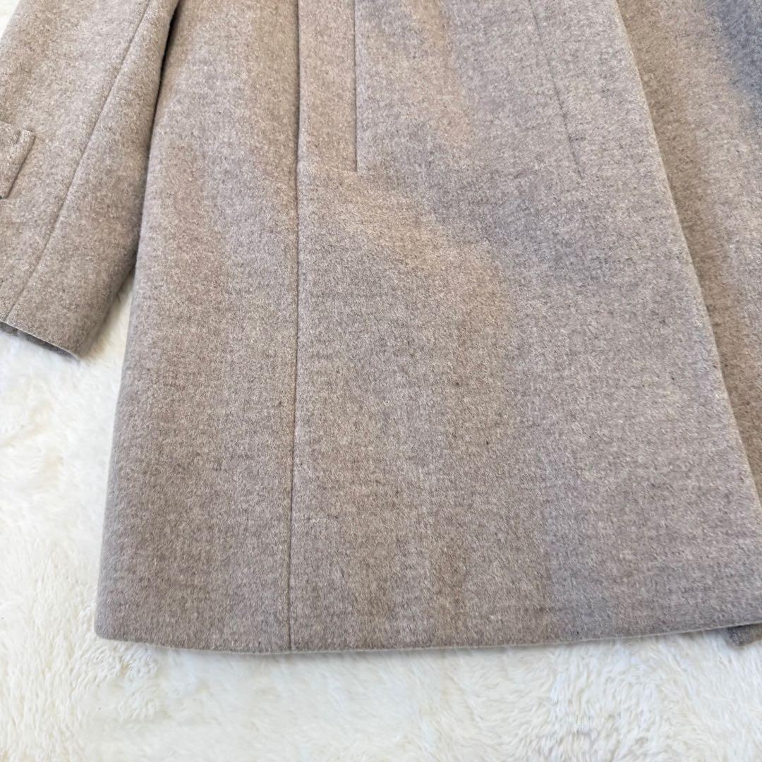 マックスマーラ フーデッドコート 羊毛 アウター 40 グレー イタリア