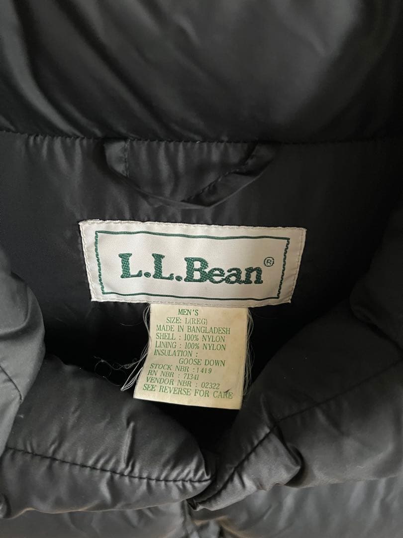 美品 80's LL.Bean ダウンベスト ブラック L Regular