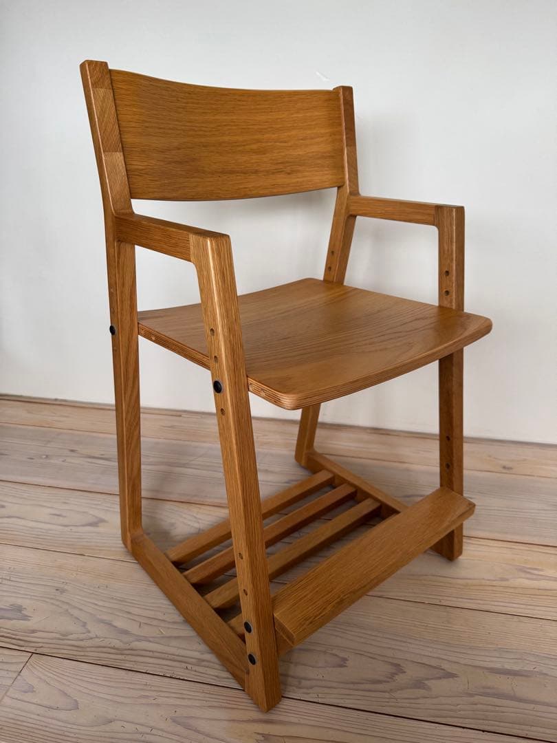 美品▪️ACTUS アクタス F-CHAIR オーク キャスター付 学習椅子