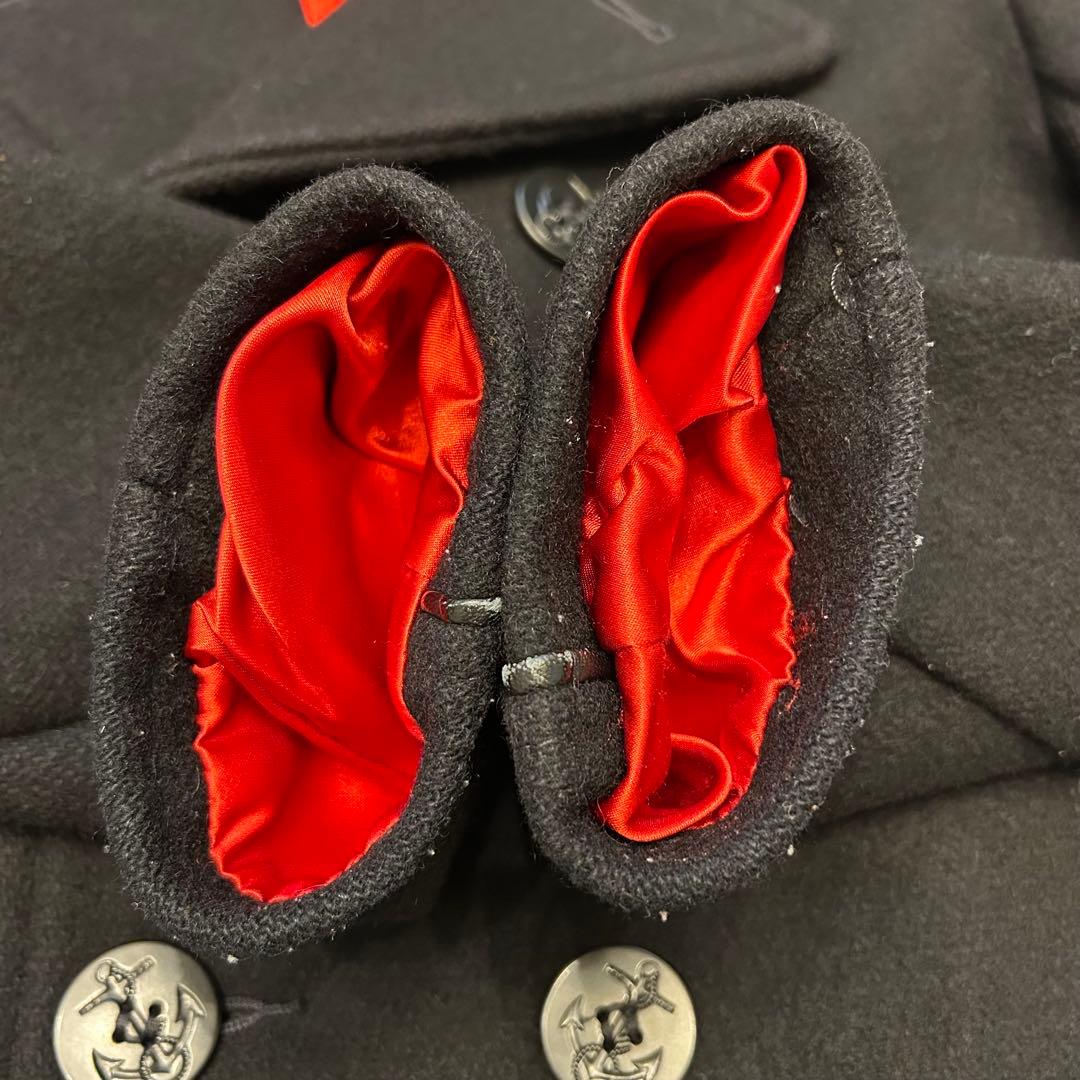 ポン　Schott ショット レザーパイピング ピーコート 36 S相当