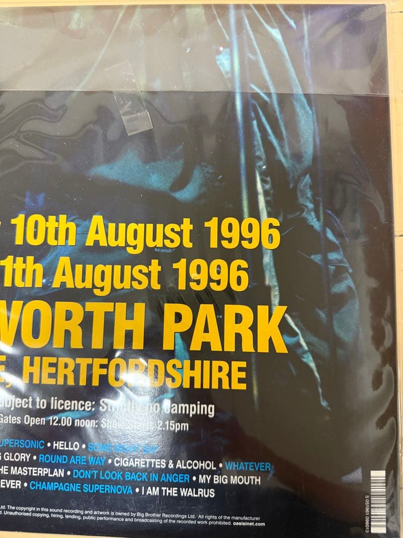 Oasis /Knebworth 1996＜完全生産限定盤＞ 未使用品