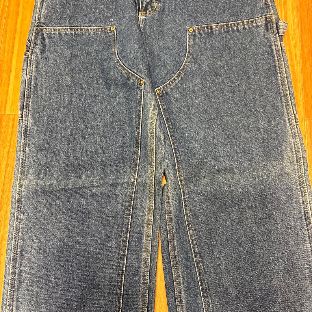 希少90's USA製 Carharttダブルニー デニム32x34 未使用