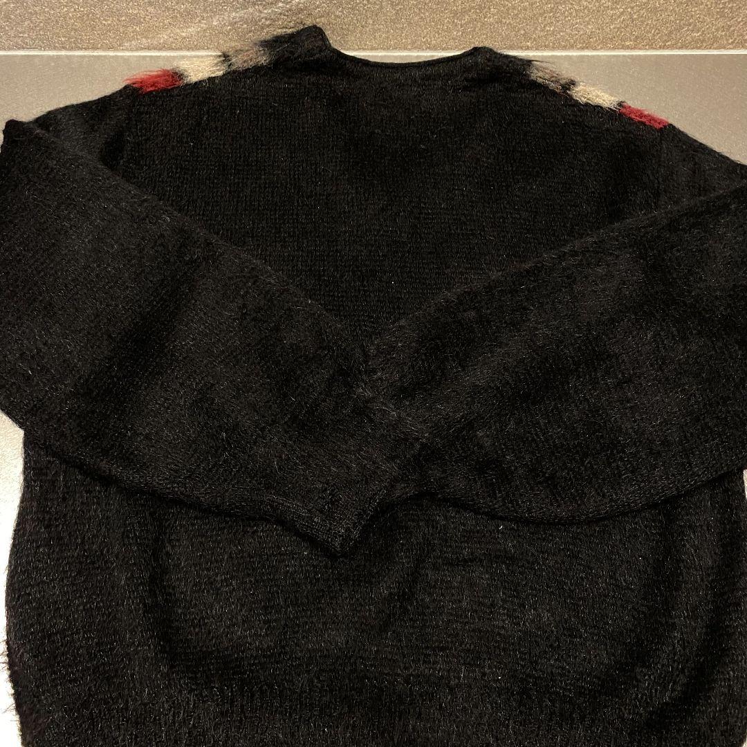 60s　ビンテージ　モヘア　ブラック　毛足長