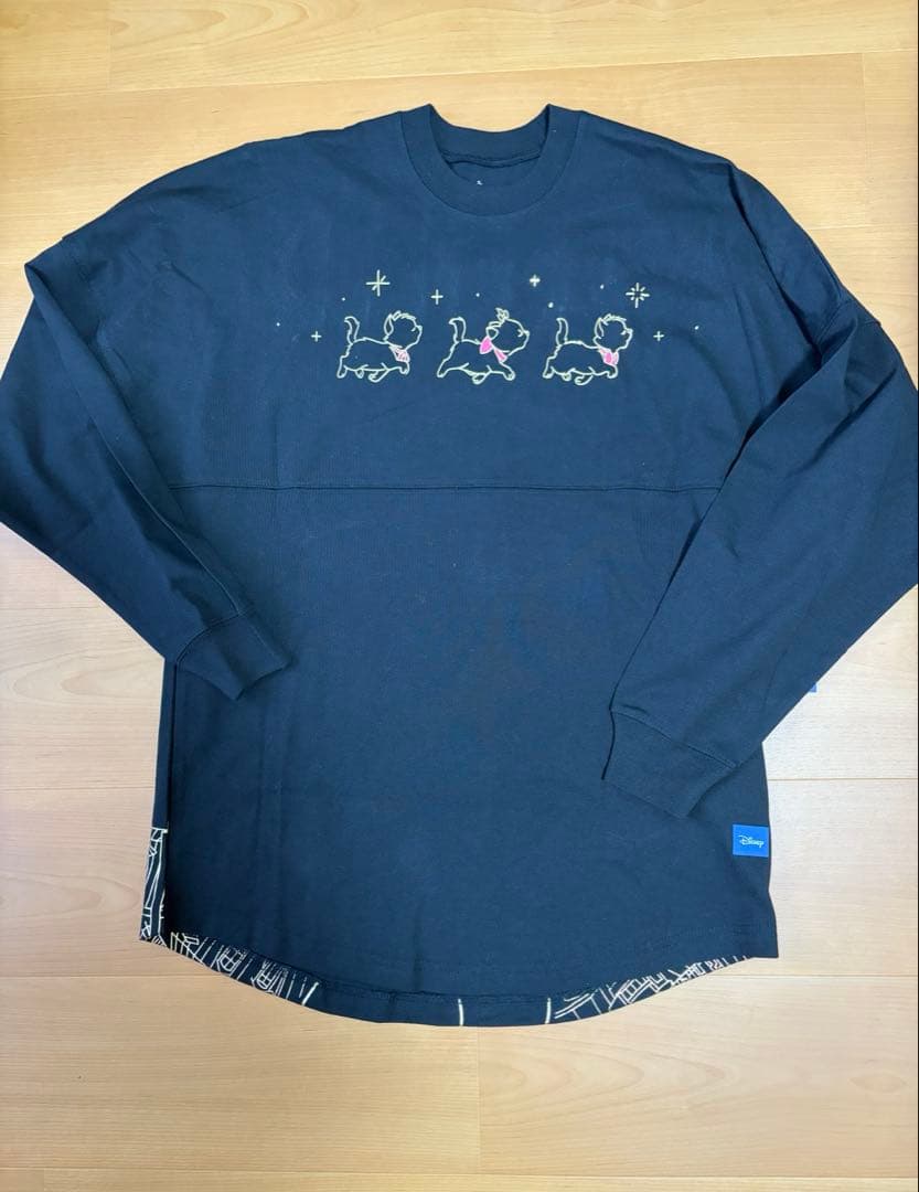 【新品未使用】パリディズニー　スピリットジャージー　マリー　ヨーロッパ　長袖　黒