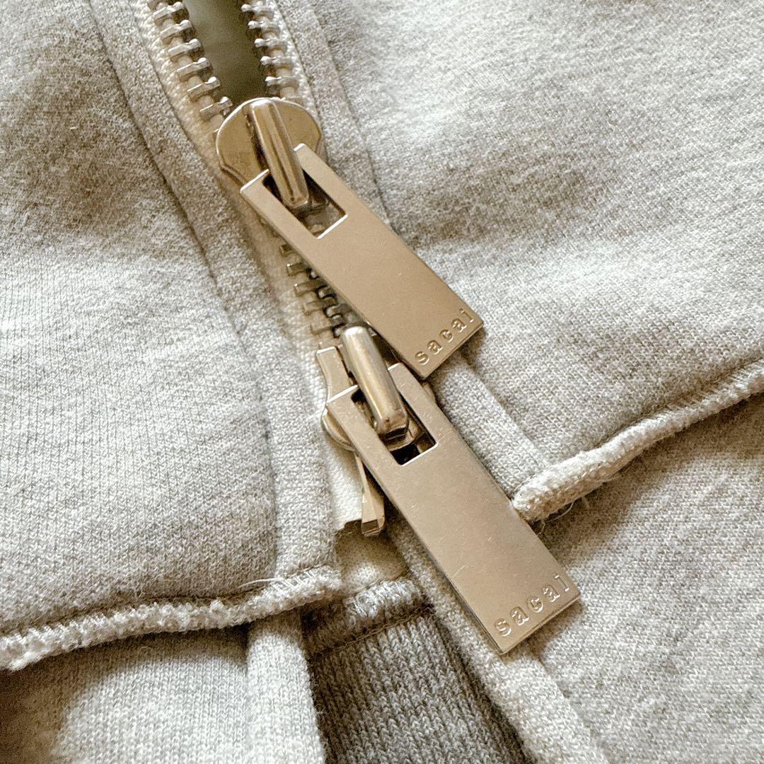 23年製✨️sacai Sponge Sweat Hoodie Black 1