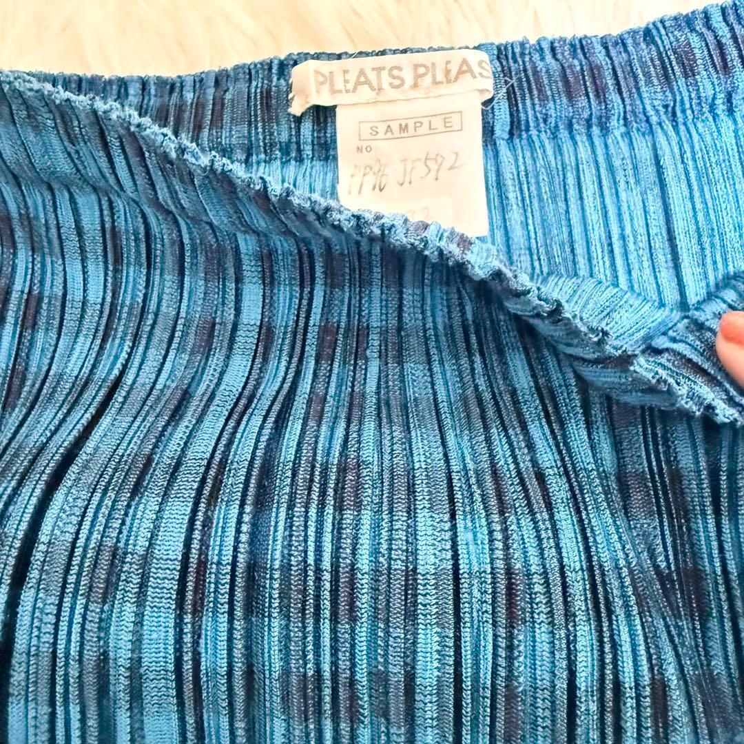 希少/大きい✨プリーツプリーズ　プリーツ加工　変形パンツ　サルエル　チェック