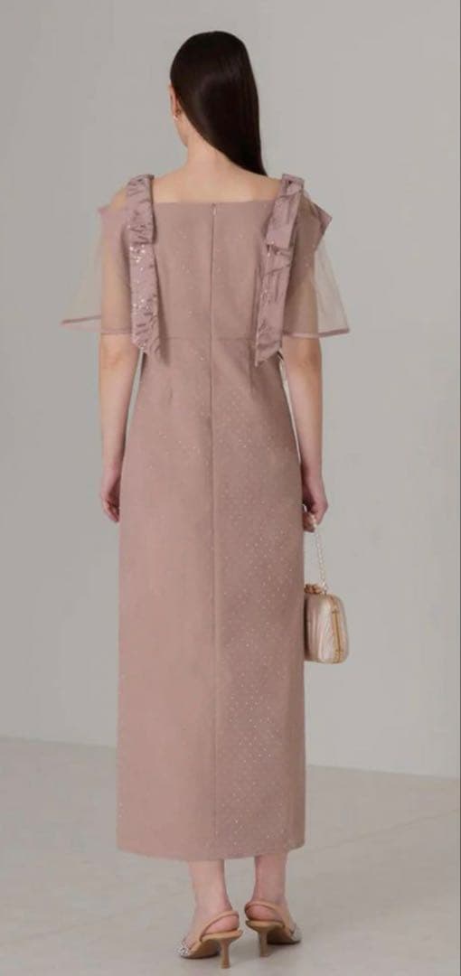 Leja 2WAY花柄リボンドットストーンIラインドレスワンピース