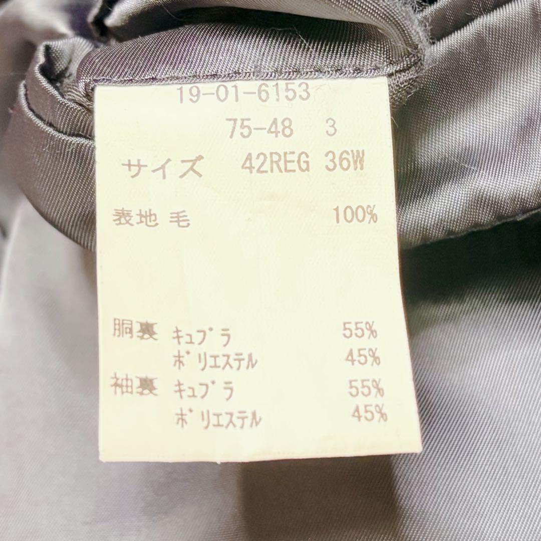 極美品 ブルックスブラザーズ　346 L ウインドウペン テーラードジャケット