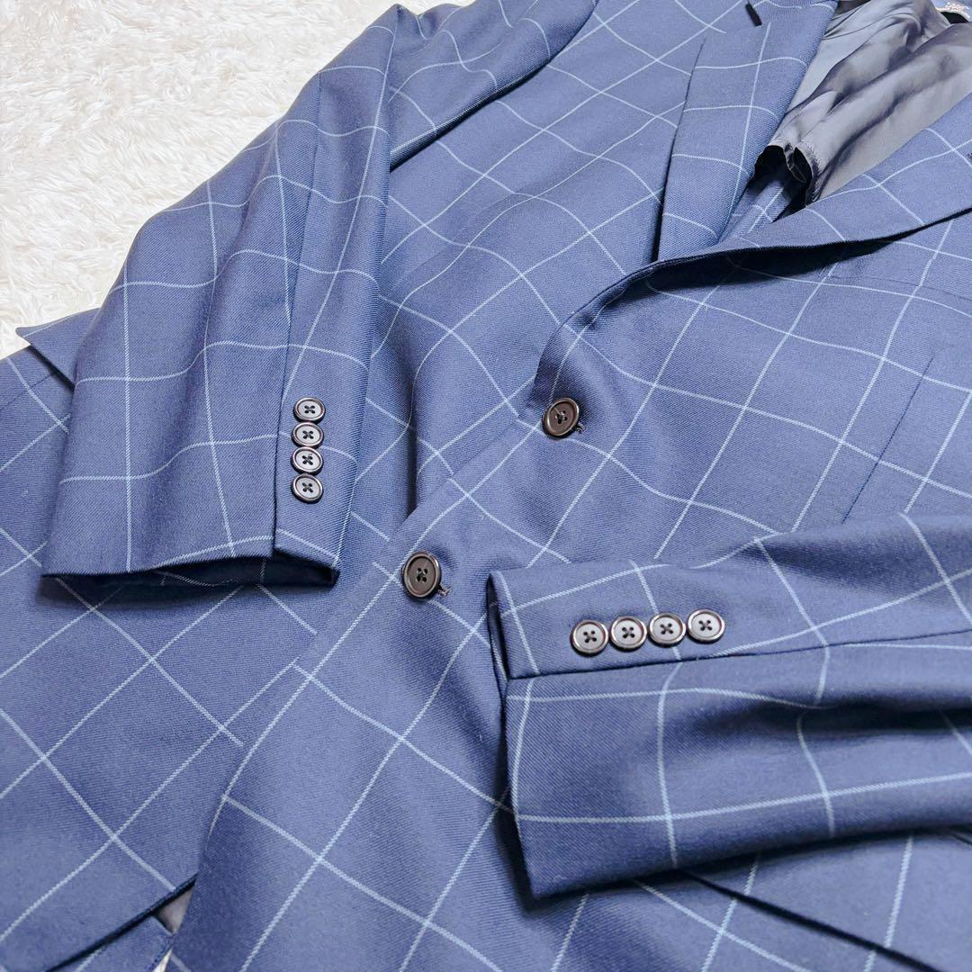 極美品 ブルックスブラザーズ　346 L ウインドウペン テーラードジャケット