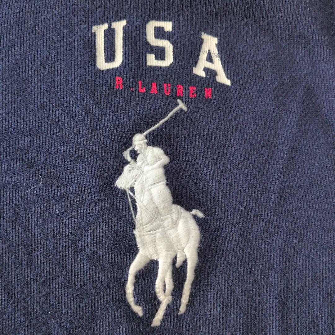 ポロラルフローレン ビッグポニー ジップパーカー 刺繍 ワッペン Y2K