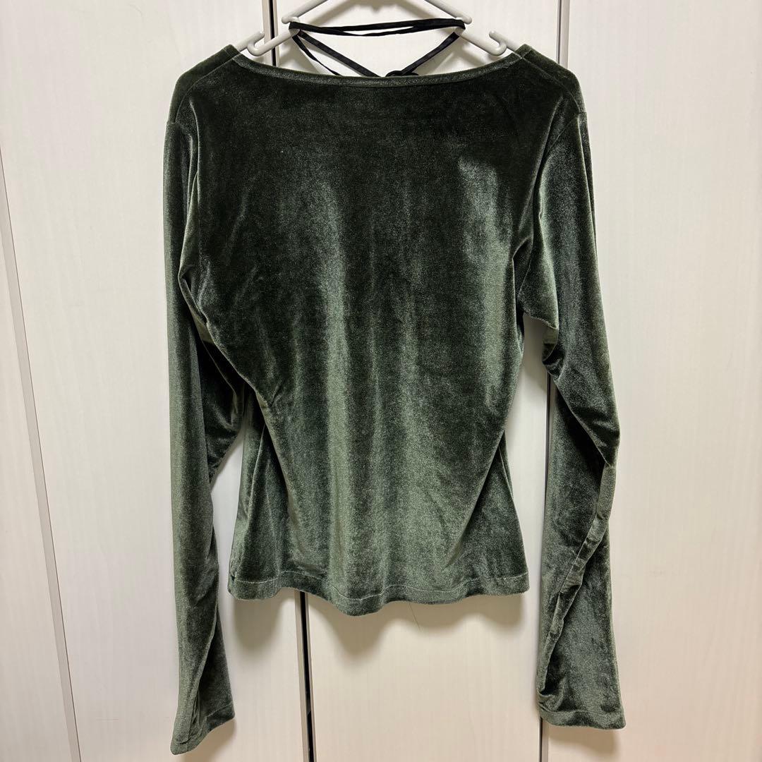 トップス knuthmarf velours ribbon tops
