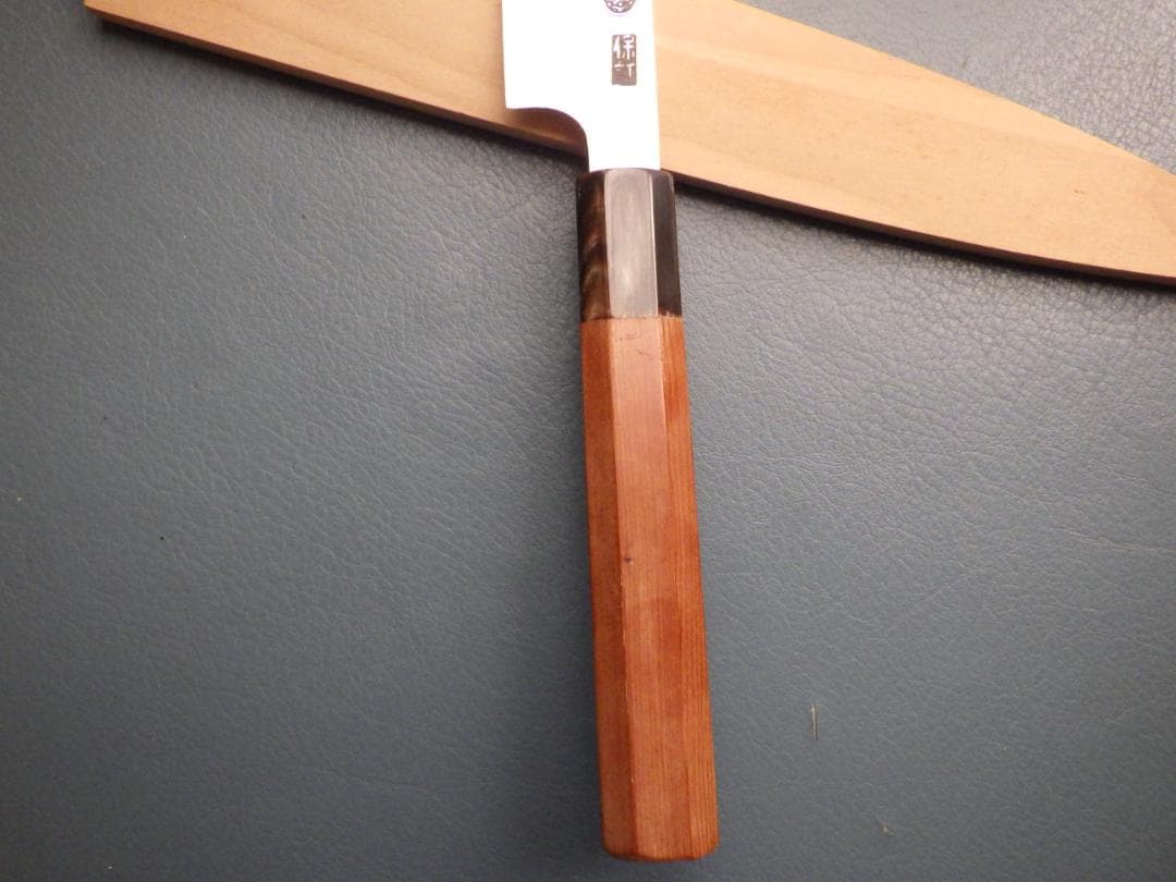 マ*メ様 水本焼★白選鋼・堺一文字光秀造/柳刃刺身包丁★鞘付属★