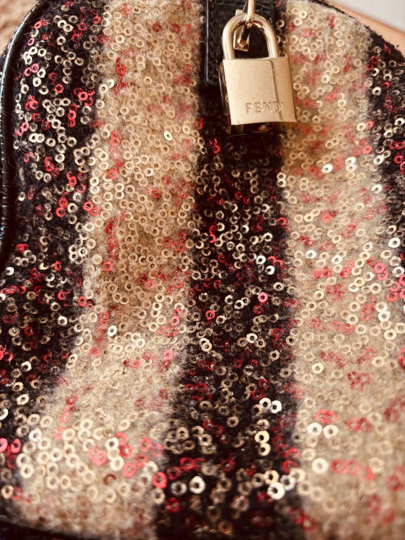 レア■ビバリーヒルズ　アメリカ購入■fendi フェンディ■バックスパンコール