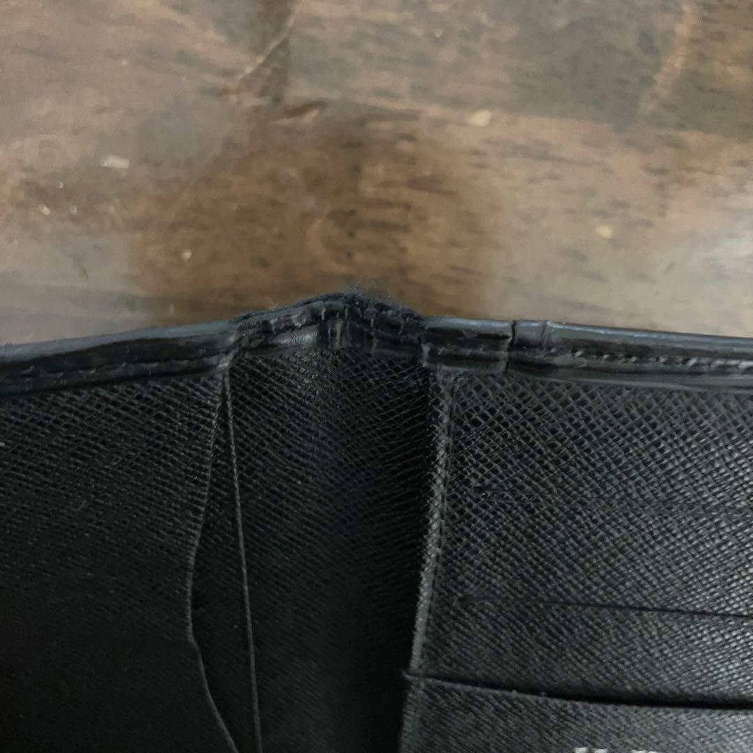 ルイヴィトン　ブラック ストライプ模様 名刺入れ