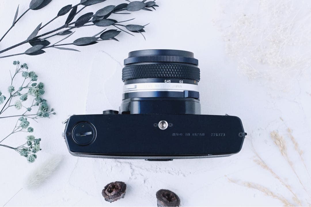 完動品、整備済◉Olympus OM-1 単焦点レンズ付き フィルムカメラ