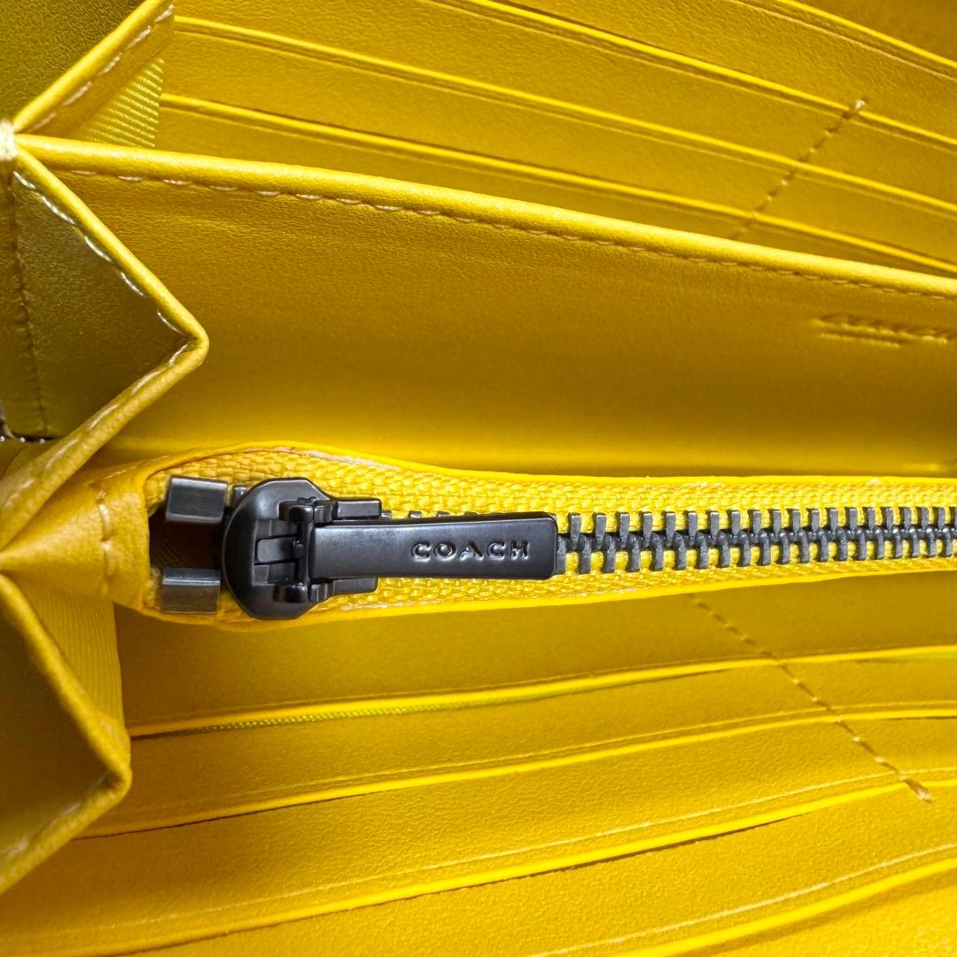 COACH　コーチ　長財布　シグネチャー　ロングジップ　C4452　ストラップ付