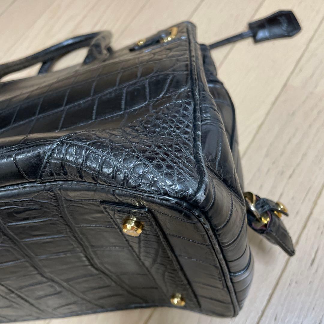 ゲンママ　ハンドバック　マットクロコダイル　ショップチャンネルqvc