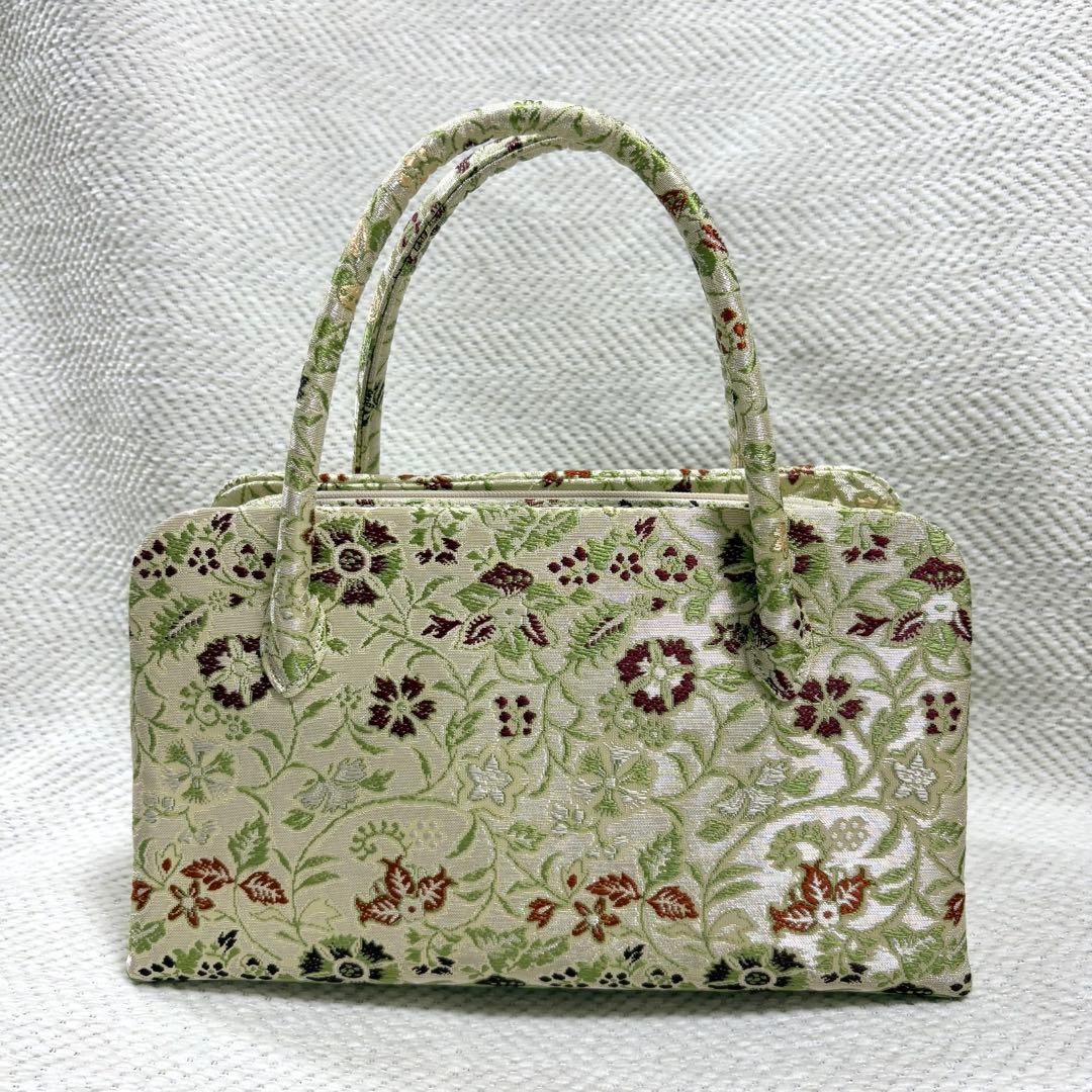 極美品 龍村織物 正絹 早雲寺文台裂 最高級 利休バッグ