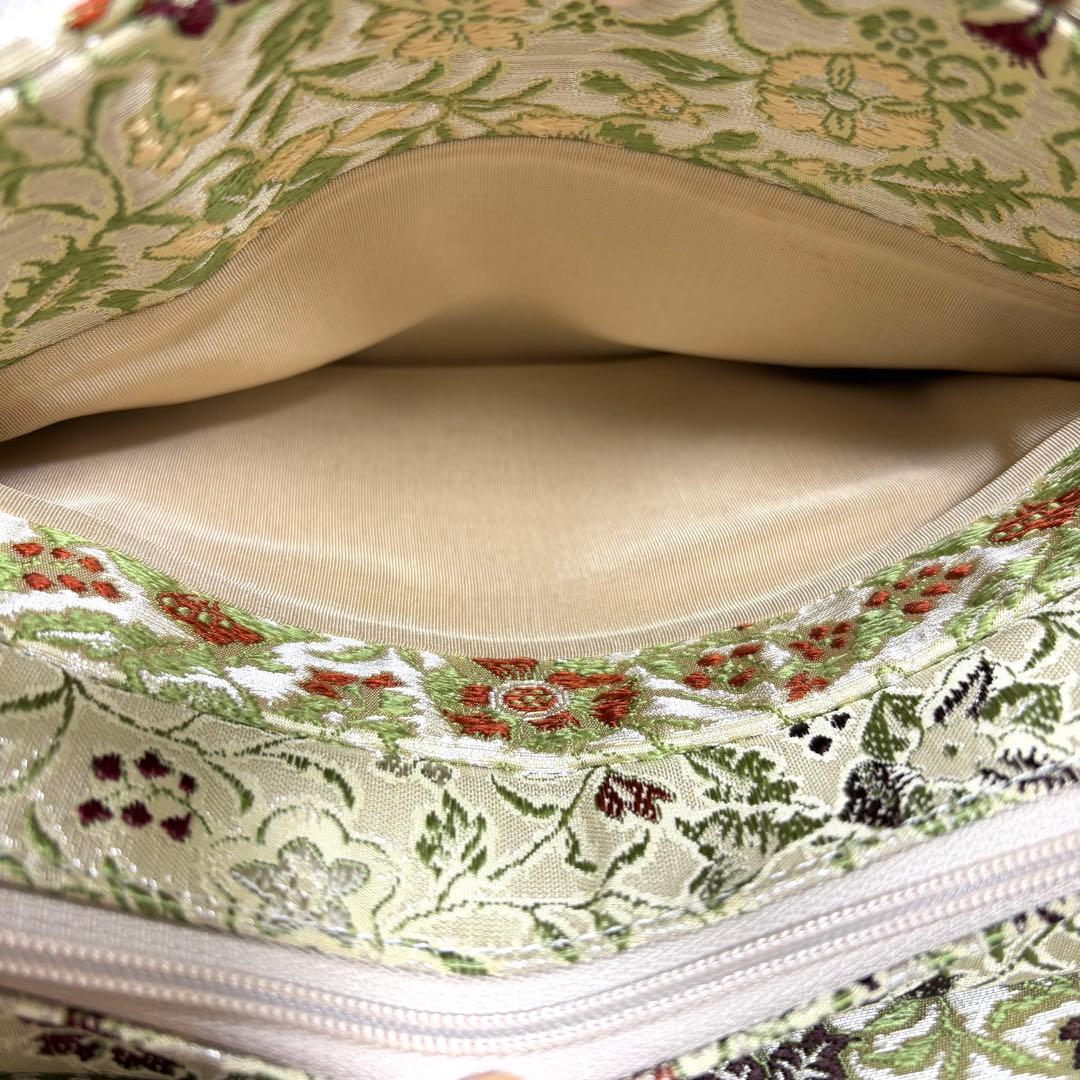 極美品 龍村織物 正絹 早雲寺文台裂 最高級 利休バッグ