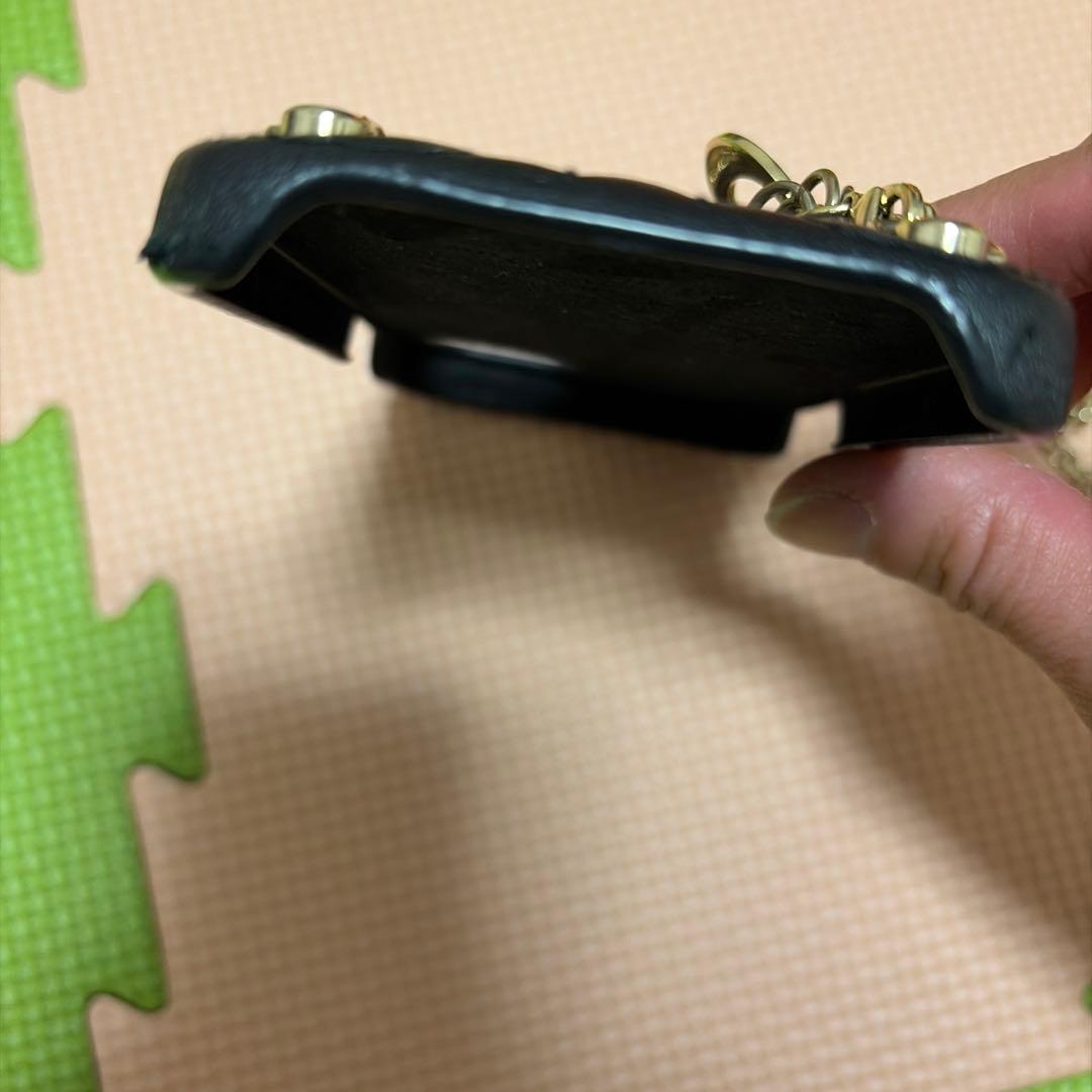 クリスチャンディオール Dior キルティング iPhoneケース ブラック