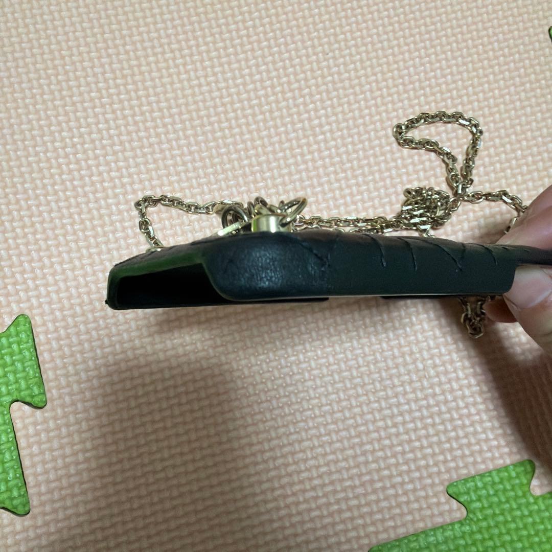 クリスチャンディオール Dior キルティング iPhoneケース ブラック