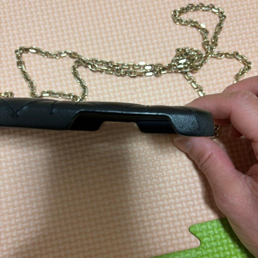 クリスチャンディオール Dior キルティング iPhoneケース ブラック