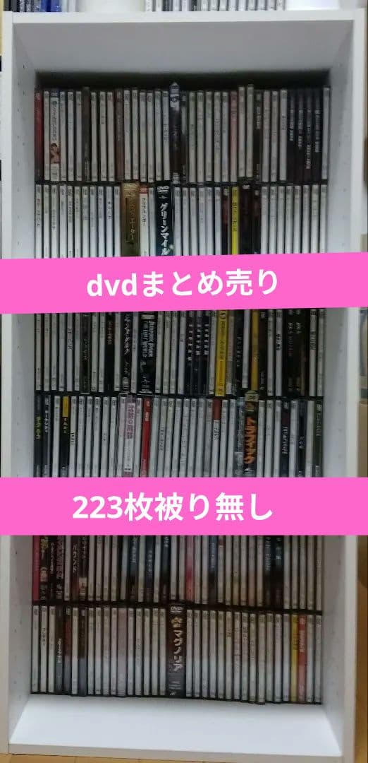 映画dvdまとめ売り（旧式ケース223枚）