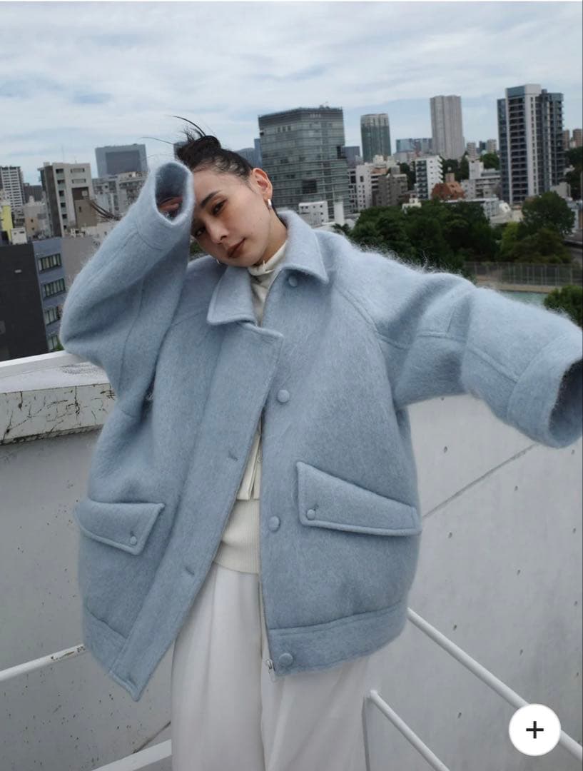 ジャケット・アウター ameri UND MOHAIR SHAGGY FLIGHT JACKET