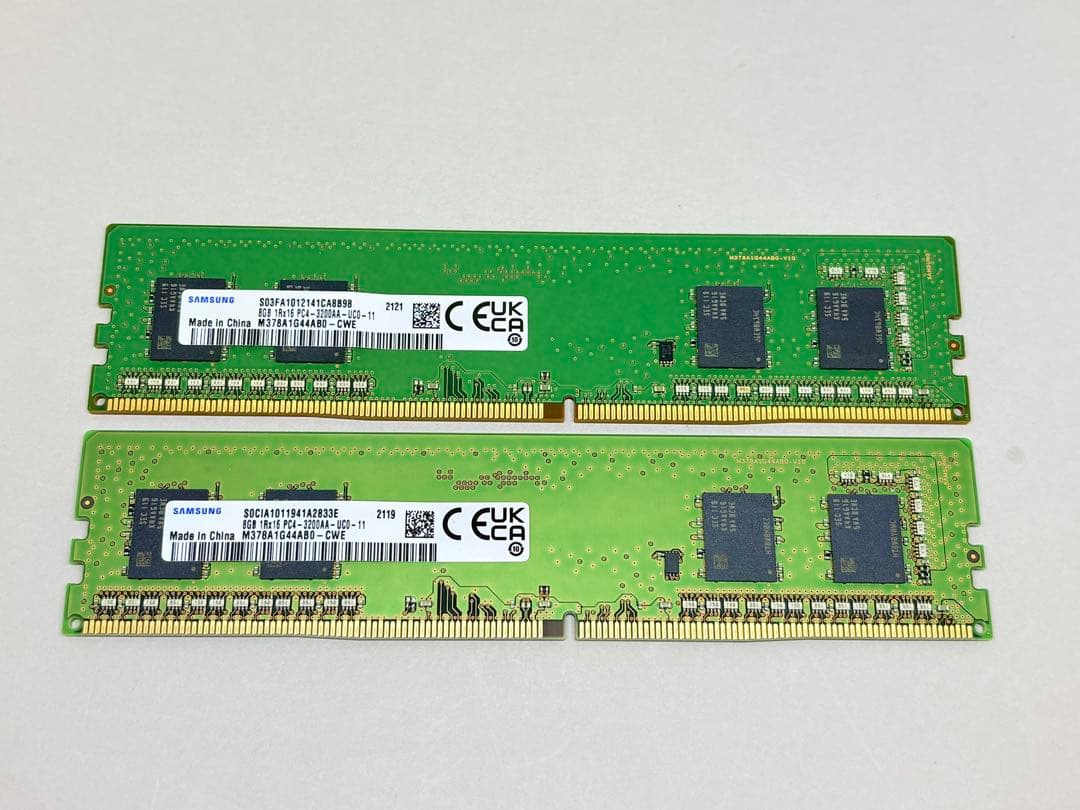 SAMSUNG DDR4 3200 8GBx2枚(16GB)