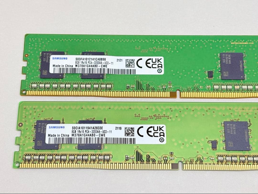 SAMSUNG DDR4 3200 8GBx2枚(16GB)
