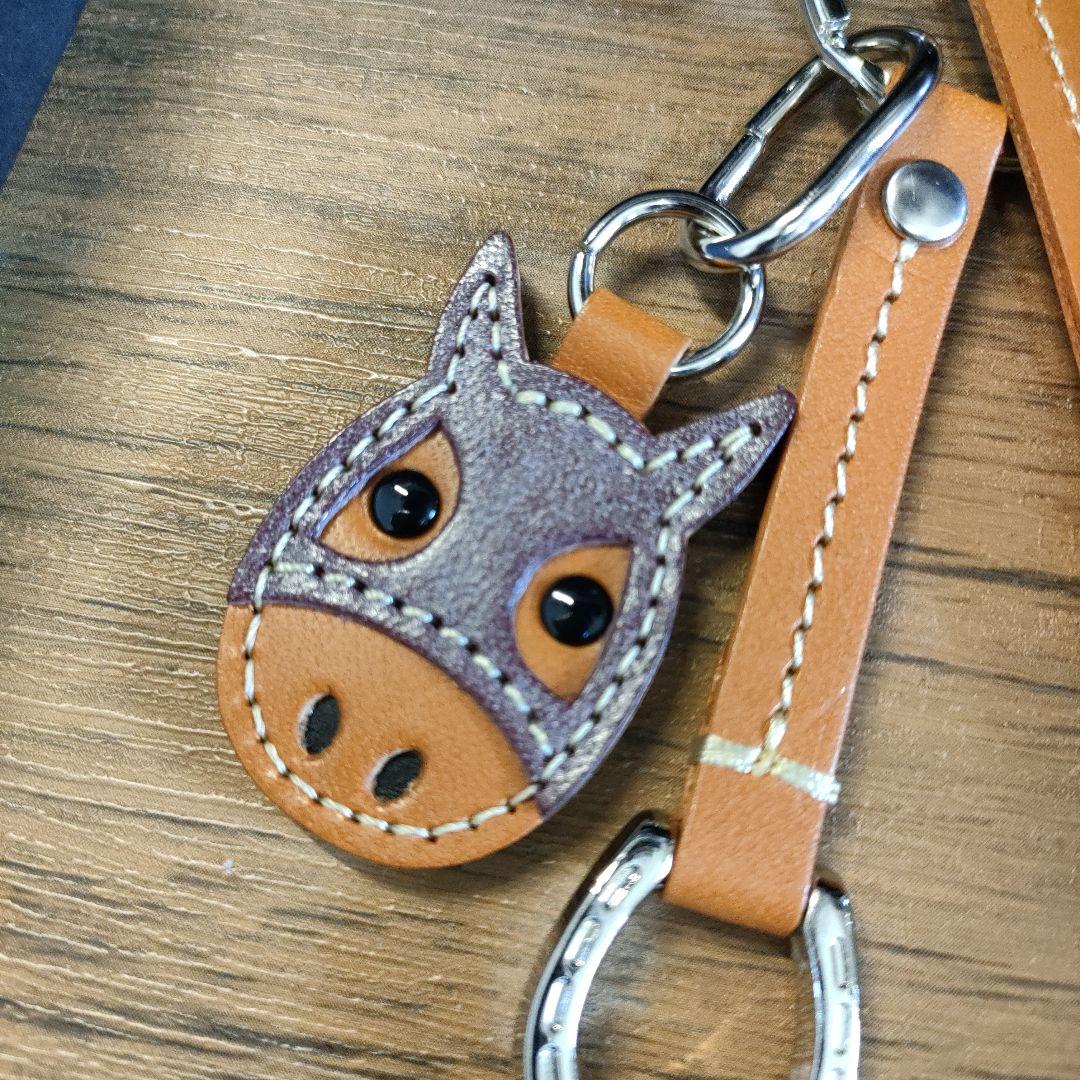 ソメスサドル　馬メンコチャーム　ボルドー