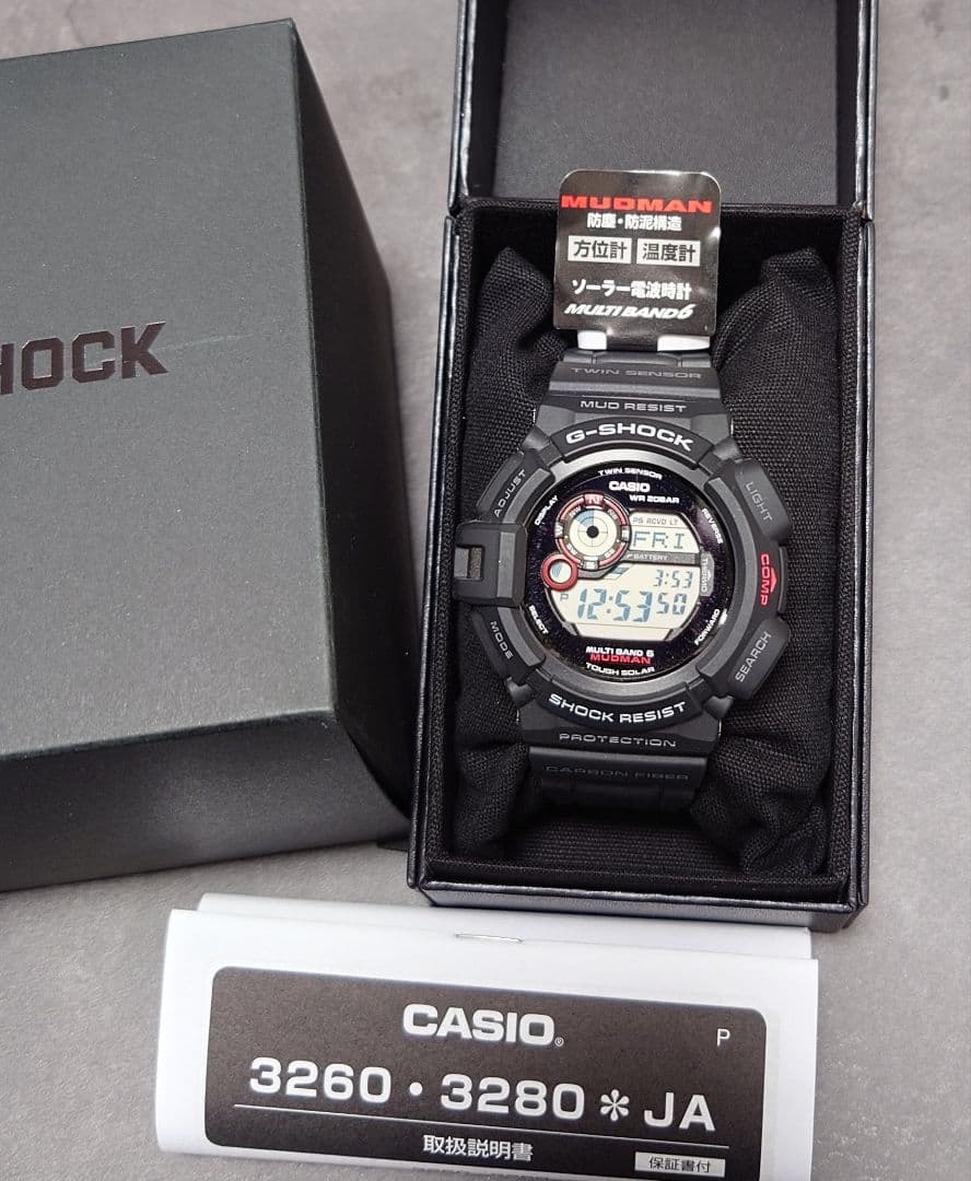 未使用 G-SHOCK GW-9300-1JF Mudman マッドマン
