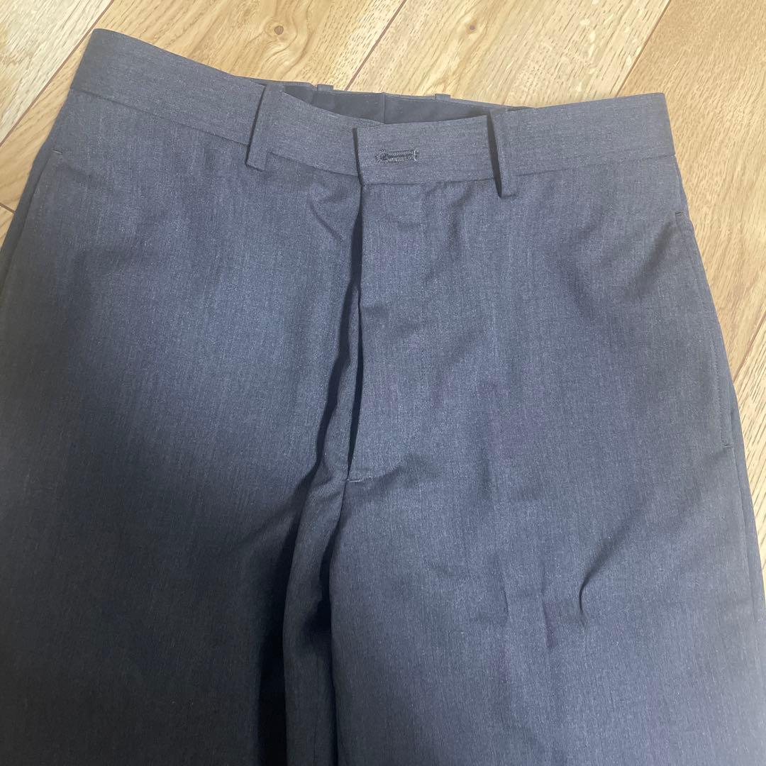 オーラリー　ウールシルクトロピカルスリットスラックス