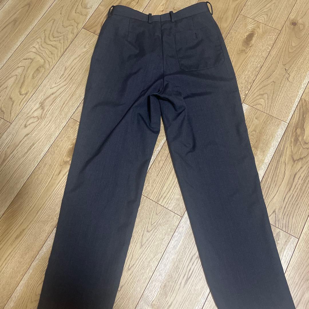 オーラリー　ウールシルクトロピカルスリットスラックス