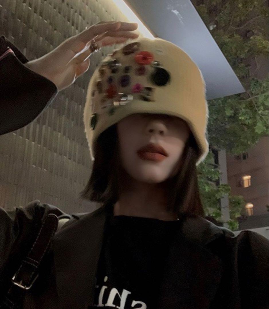 REMAKE KNITCAP リメイク ニットキャップ ビーニー Y2K