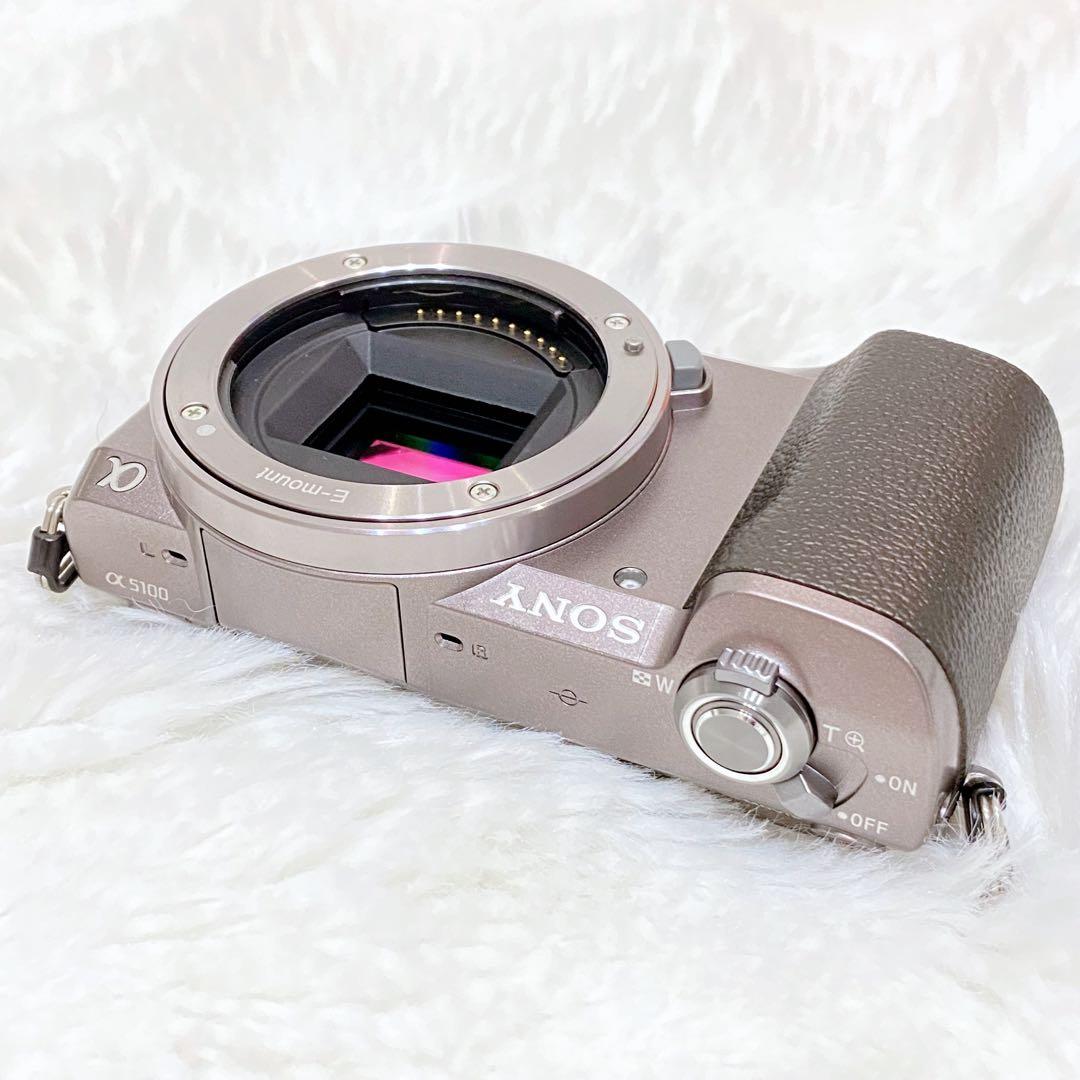 【Wi-Fi・付属品有】SONY α5100 パワーズームレンズキット シルバー