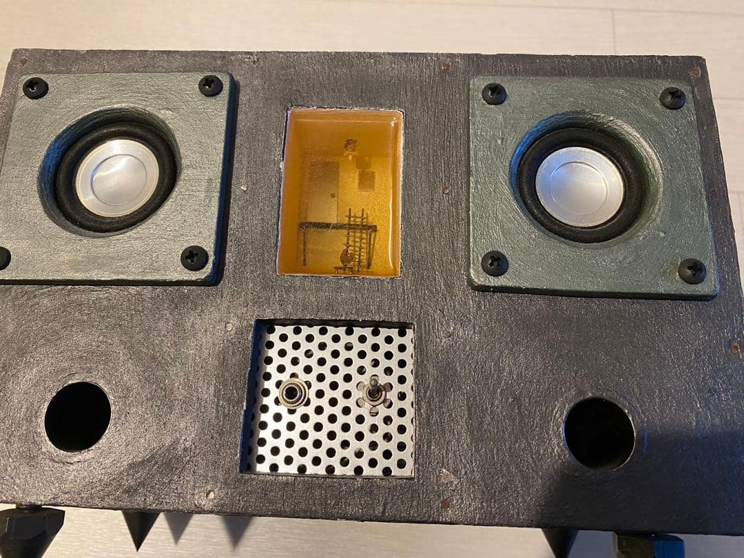 自作木製2ウェイスピーカー