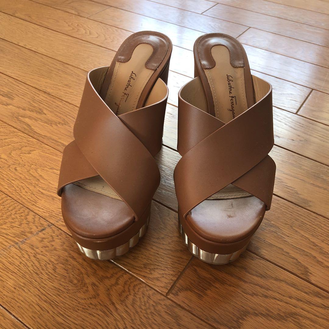 フェラガモ 2019ss ウェッジサンダル