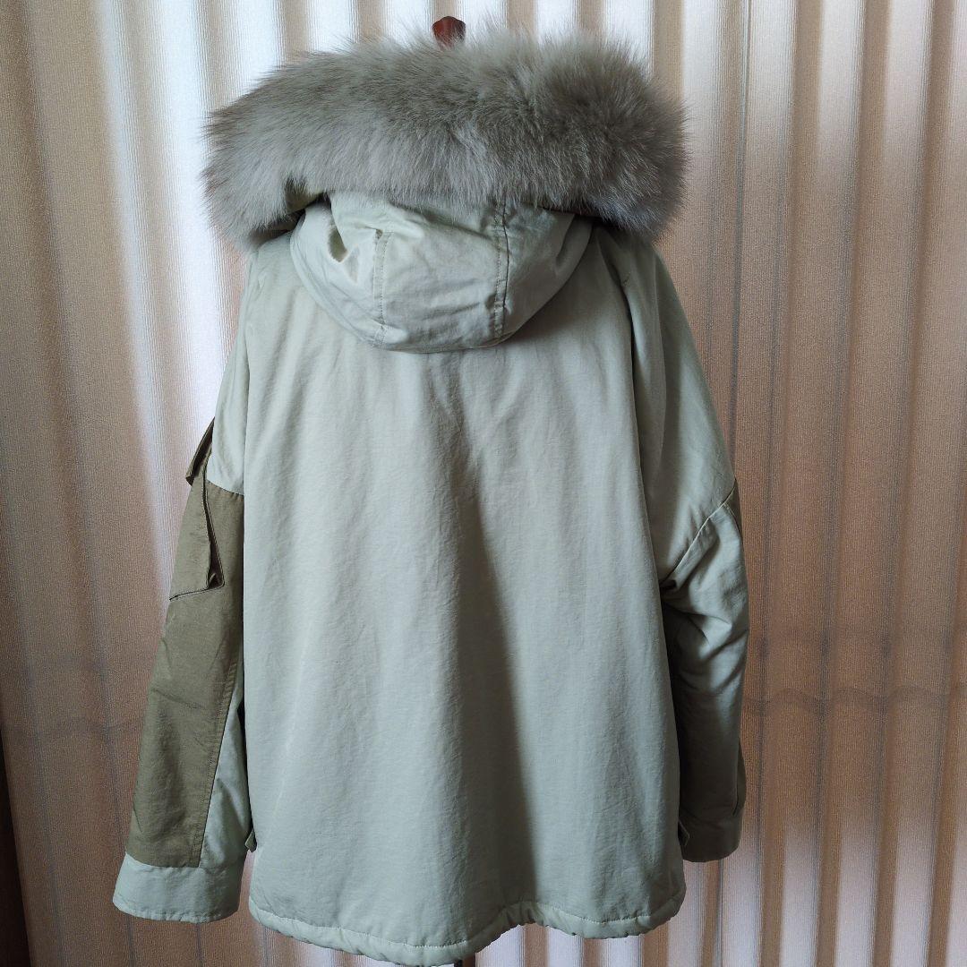 【美品】スコットクラブ ライトグリーン フード付きコート