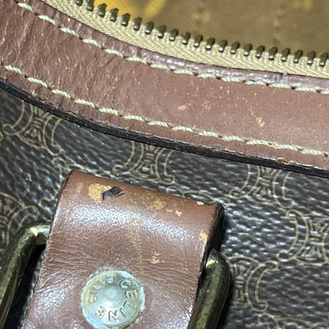 y2k 00s オールド　セリーヌ　ボストンバッグ　マカダム柄　トリオンフ