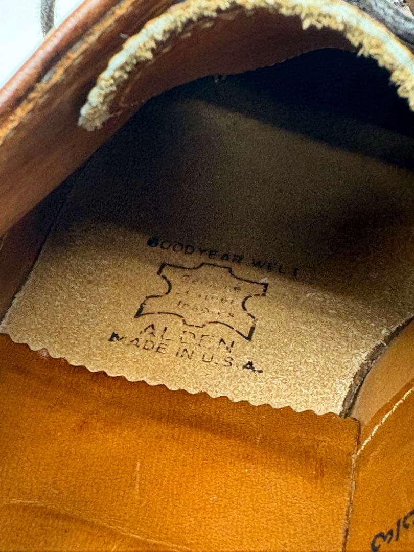 Alden/オールデン 7E 979 ロングウイングチップ カーフ/ブラウン