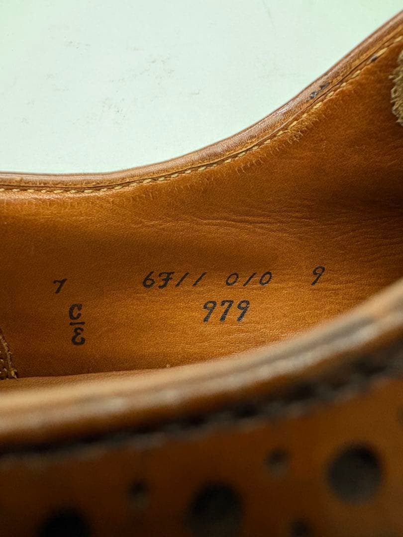 Alden/オールデン 7E 979 ロングウイングチップ カーフ/ブラウン