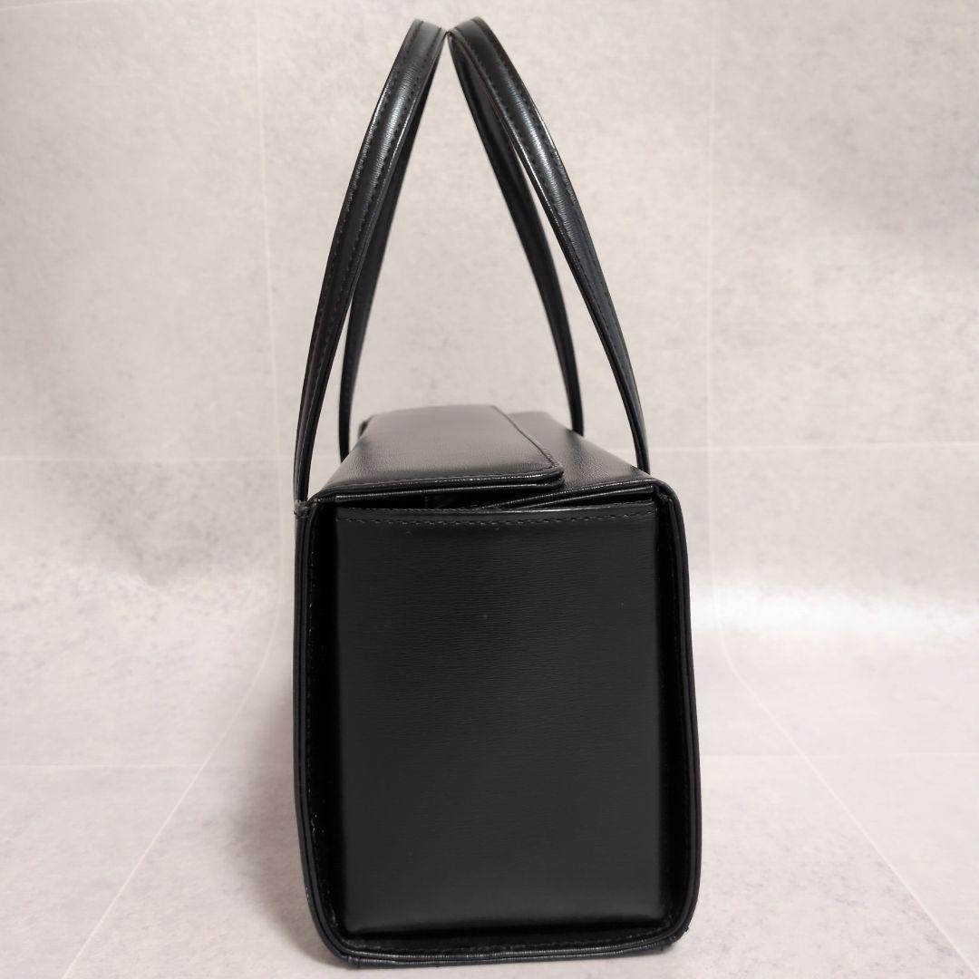 【美品】土屋鞄 レクタカリス レザー フォーマルバッグ 黒 ハンドバッグ